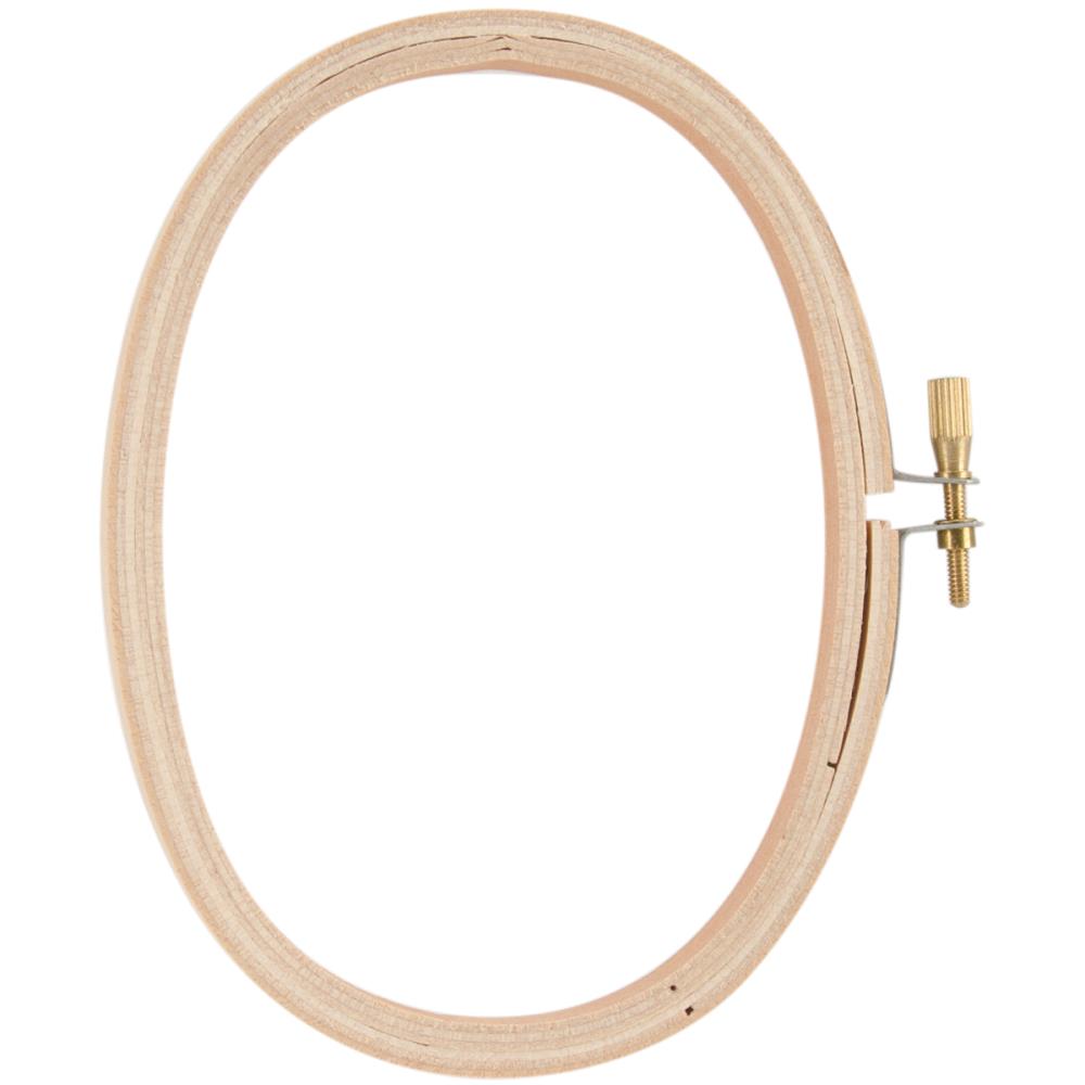 Darice Wood Hoop 3" x 5" Oval